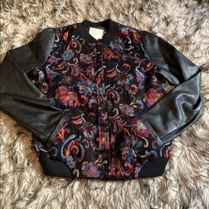 Paisley printed bomber jacket